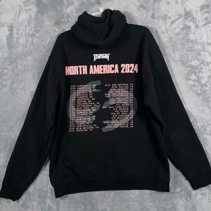 Beartooth Band North America 2024 Tour Hoodie Large Black Full Zip Sweatshirt